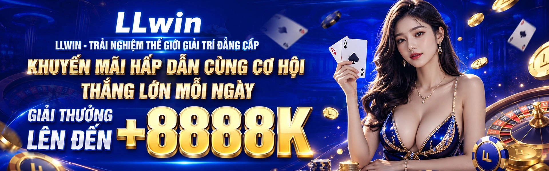 Hình giới thiệu Slot Game và khu nội dung chính thức tại LLWin